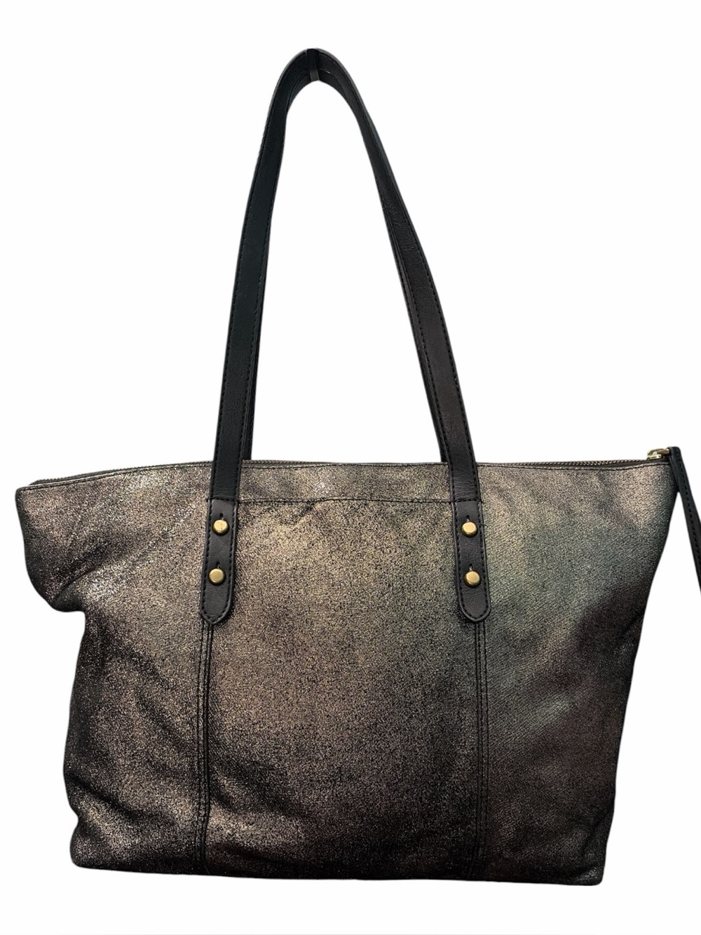 Fossil Metallic Gun Metal Tote Bag - Women Bags